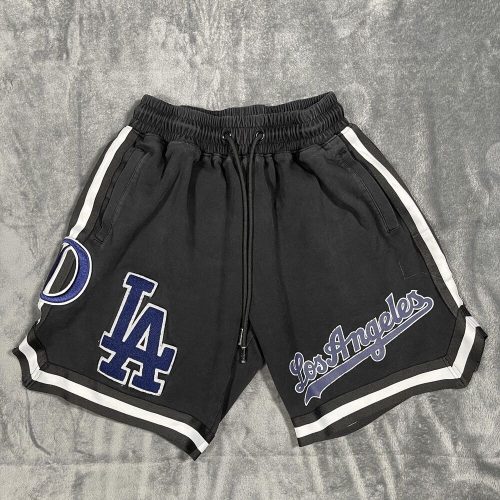 Los Angeles Dodgers Shorts Mens L Large Black MLB Baseball Athletic Pro Standard